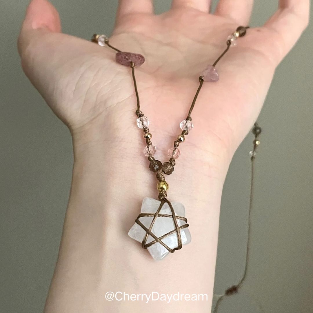 Handmade Crystal Star Necklace