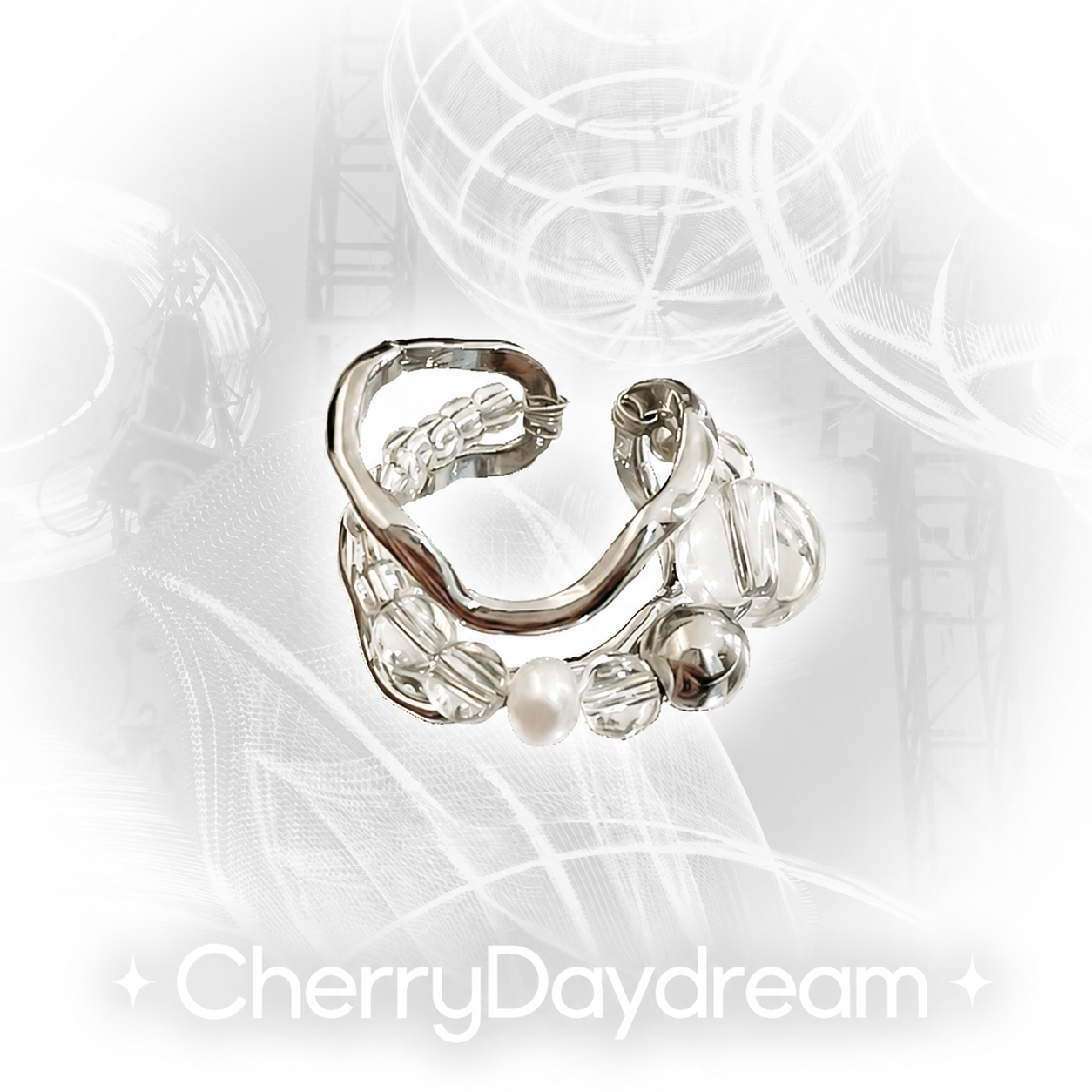 Colorful Charm Ring — Y2K Fairycore Beaded Statement Ring