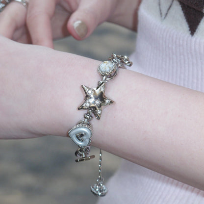 Starlight Charm Bracelet — Y2K Celestial Statement Bracelet