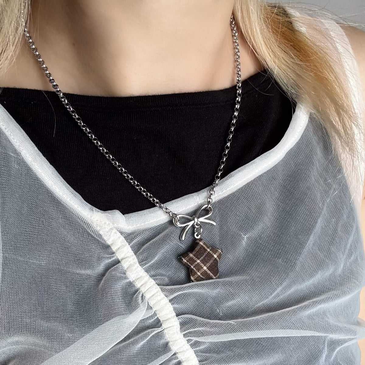 Handmade Star Bow Necklace