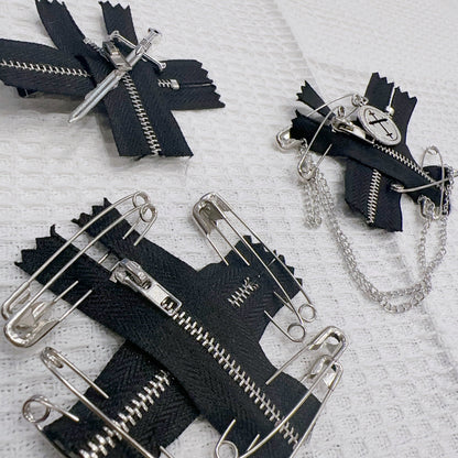 Punk Chain Hair Clip — Y2K Grunge Statement Hair Accessory