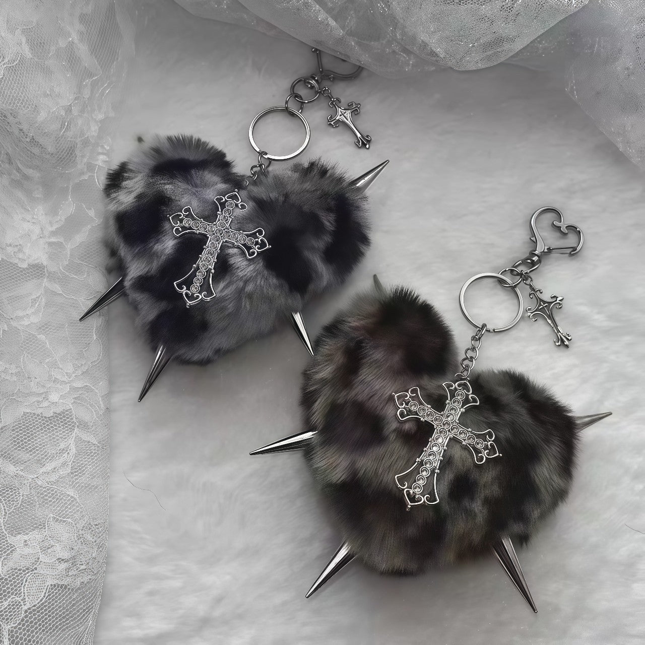 Y2K Leopard Plush Bag Charm