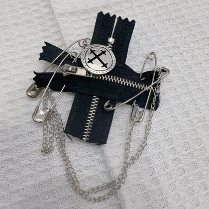 Punk Chain Hair Clip — Y2K Grunge Statement Hair Accessory
