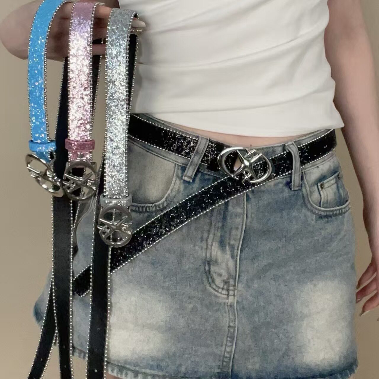 Crystal Rhinestone Belt