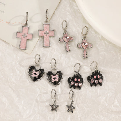 Stardust Star Earrings – Y2K Silver Celestial Charm Earrings