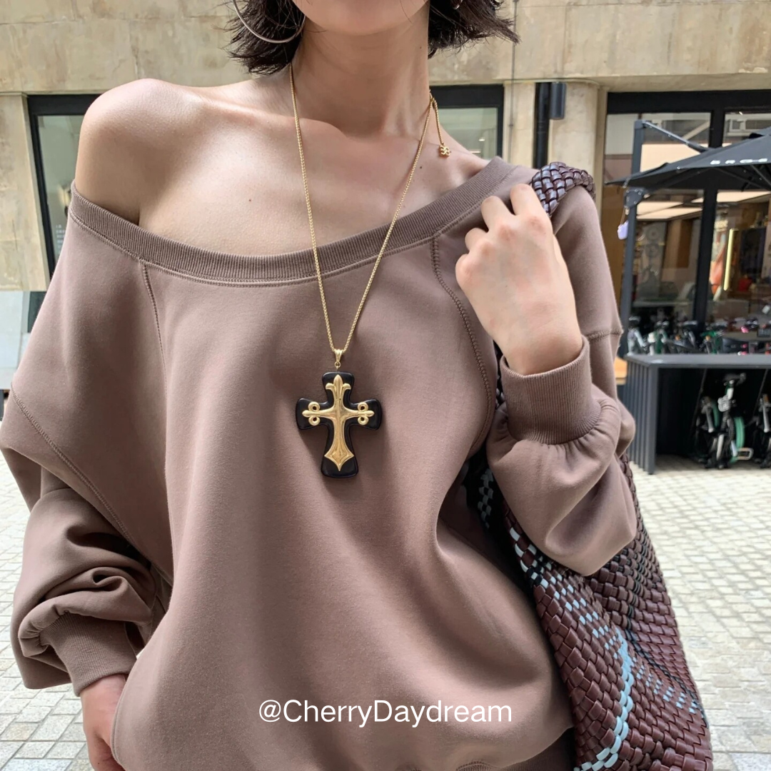 Vintage Cross Pendant Necklace