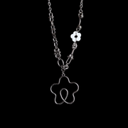 Dream Bloom Necklace — Silver Floral Charm Necklace