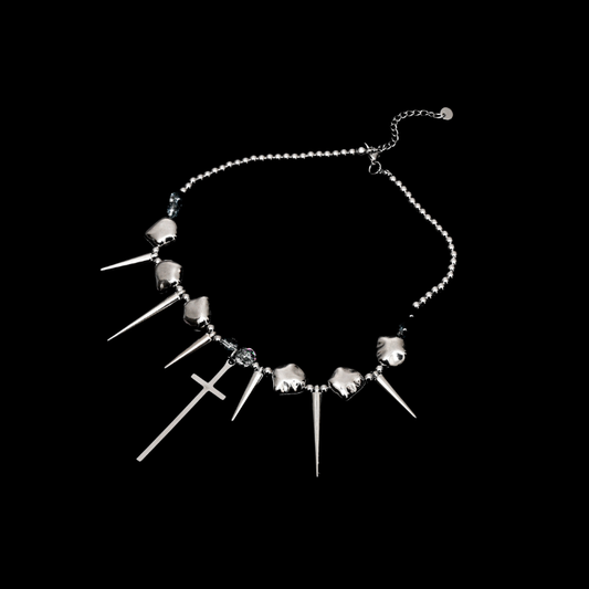 Dark Dream Spike Necklace – Y2K Gothic Punk Jewelry