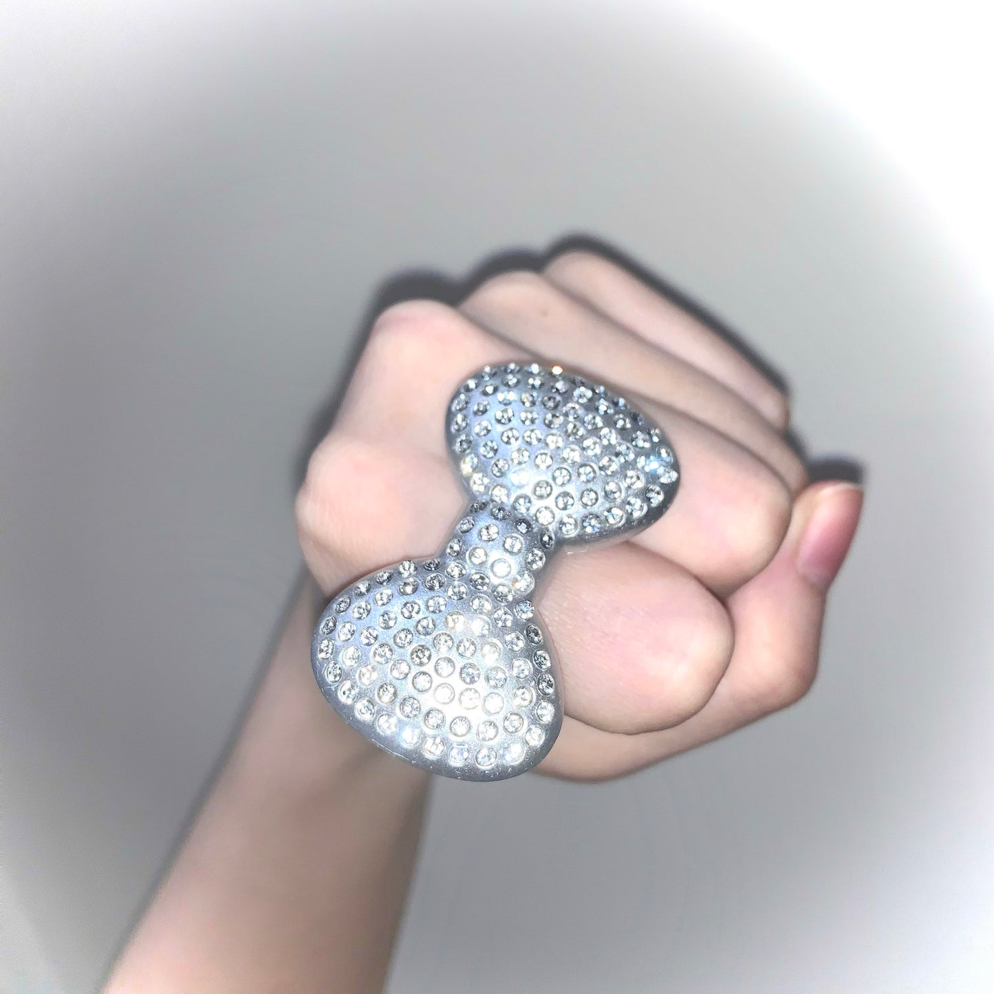 Crystal Bow Ring — Y2K Coquette Sparkle Statement Ring