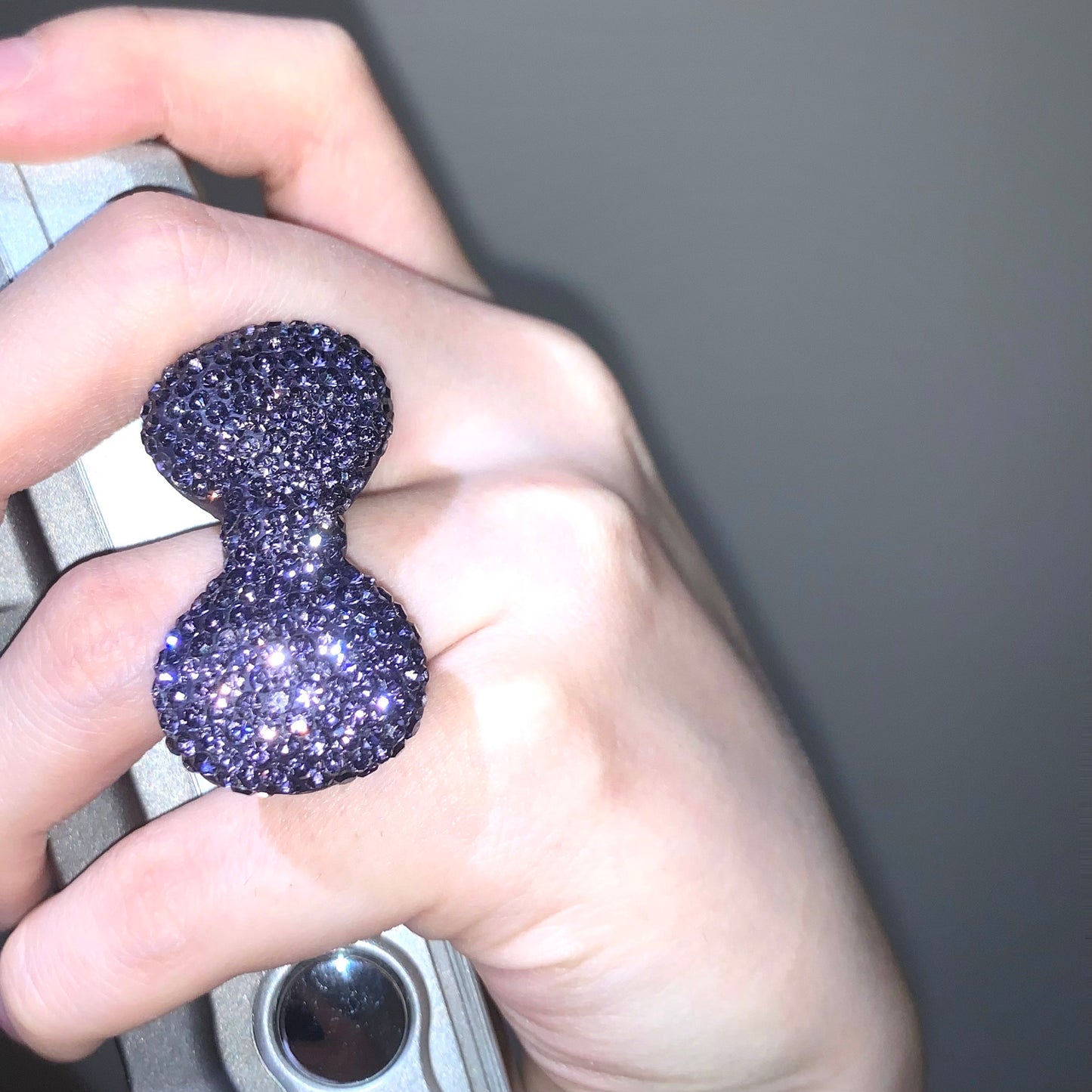Crystal Bow Ring — Y2K Coquette Sparkle Statement Ring