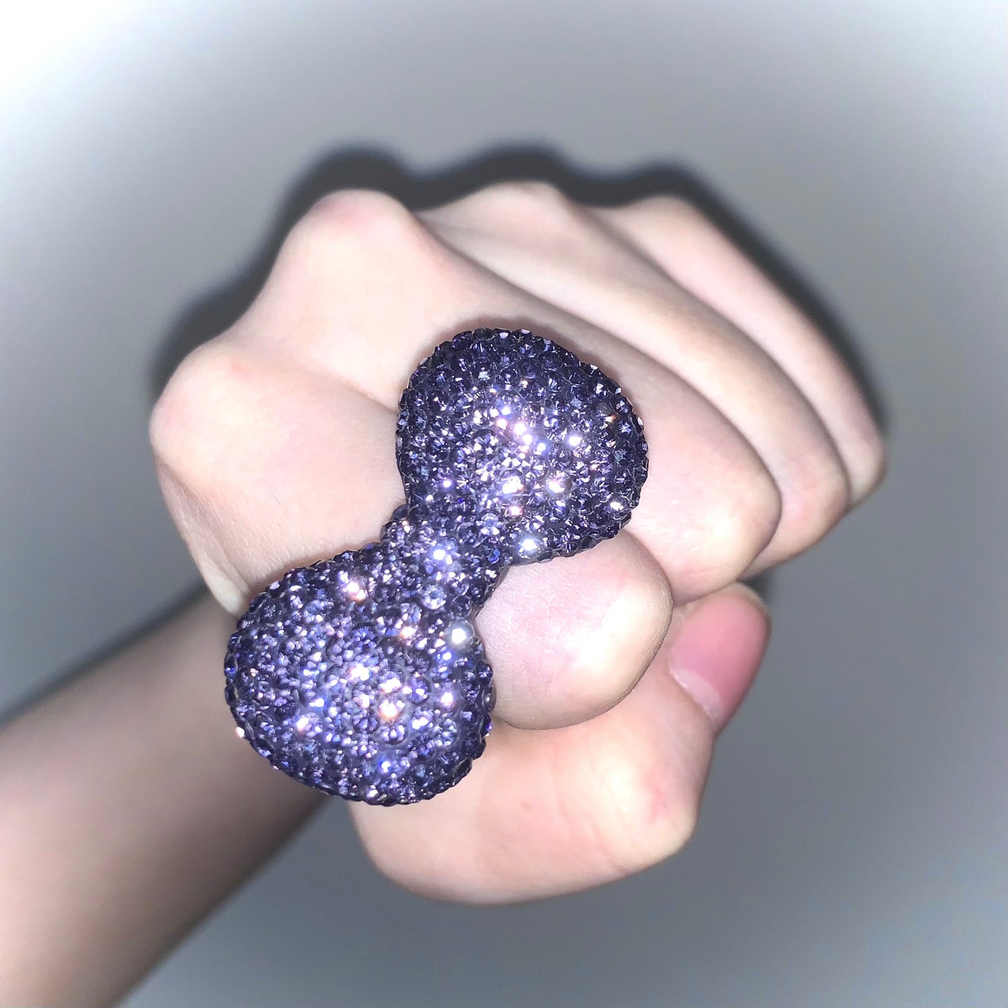 Crystal Bow Ring — Y2K Coquette Sparkle Statement Ring