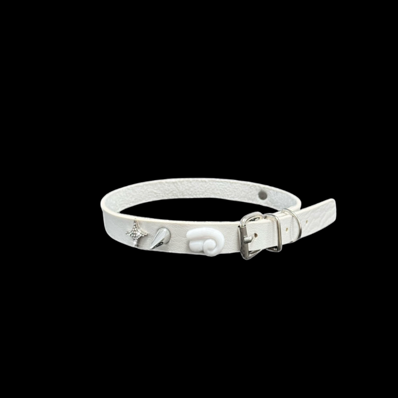 Angel Charm Choker — Y2K Fairycore White Statement Necklace