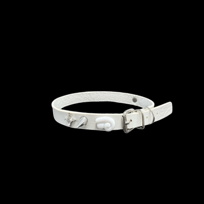 Angel Charm Choker — Y2K Fairycore White Statement Necklace