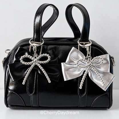Beaded Bow Bag Charm