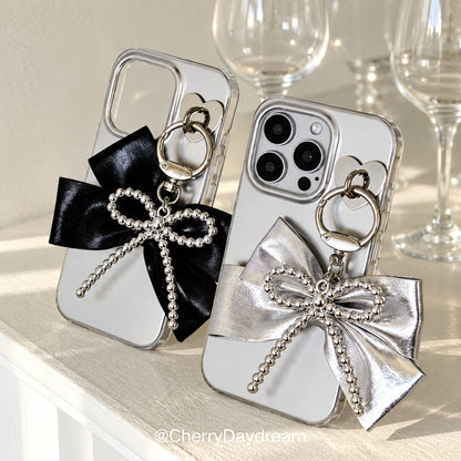 Beaded Bow Bag Charm