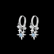 Starlight Crystal Earrings — Y2K Celestial Star Drop Earrings