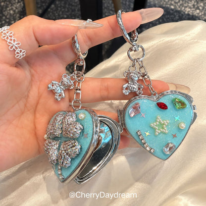 Colorful Star Necklace & Heart Mirror Charms
