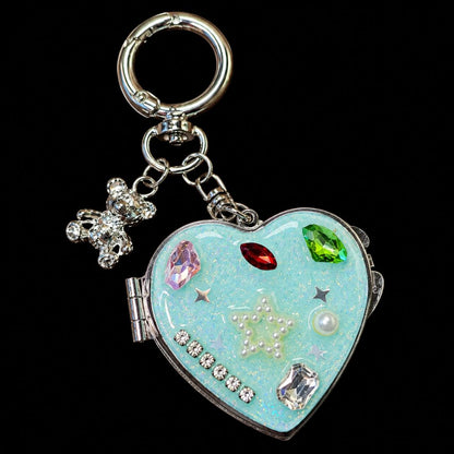 Colorful Star Necklace & Heart Mirror Charms