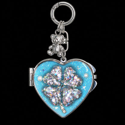 Colorful Star Necklace & Heart Mirror Charms