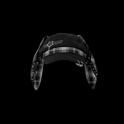 Y2K Plaid Cotton Beret Hat with Punk Street Style Details