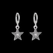 Stardust Star Earrings – Y2K Silver Celestial Charm Earrings