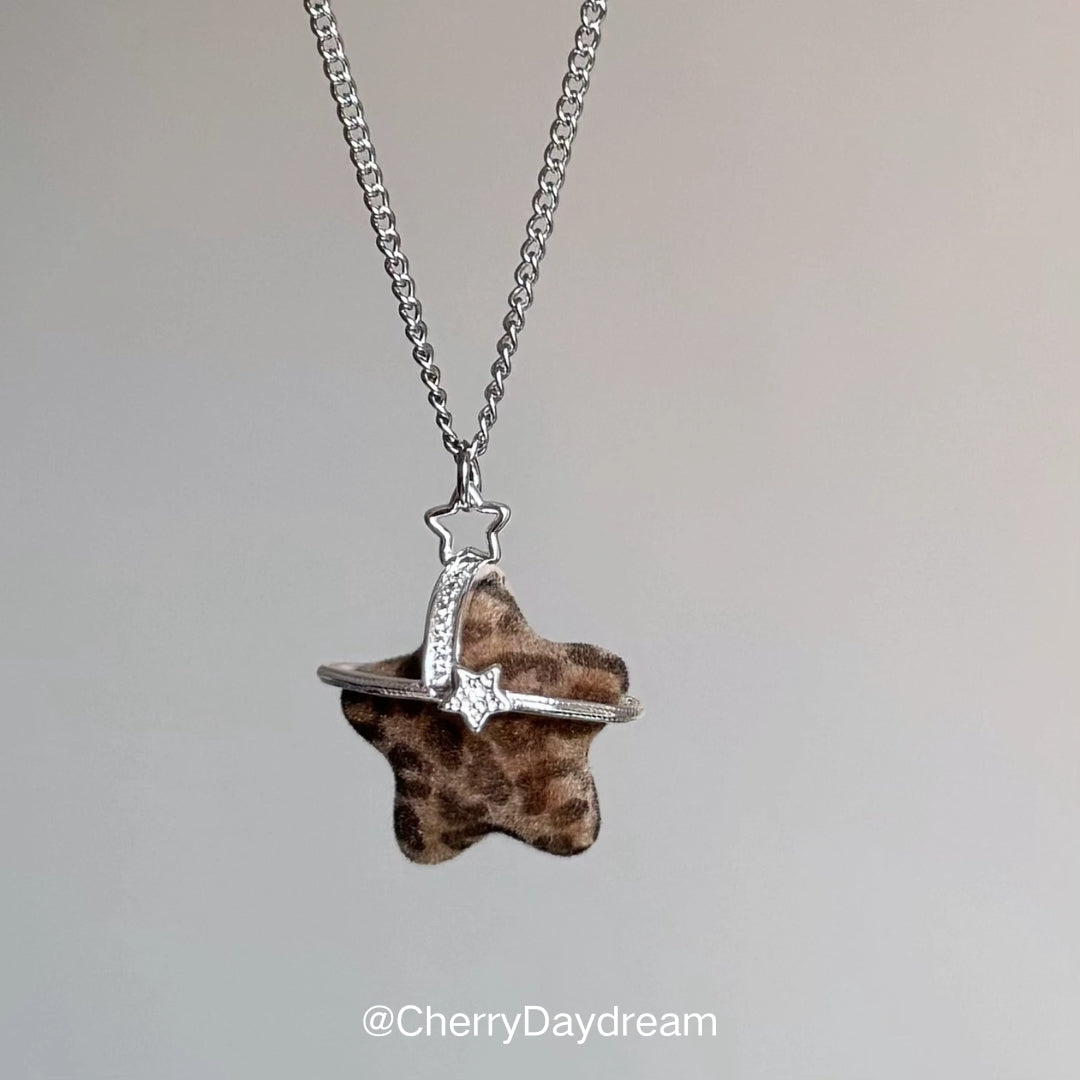 Leopard Star Orbit Necklace