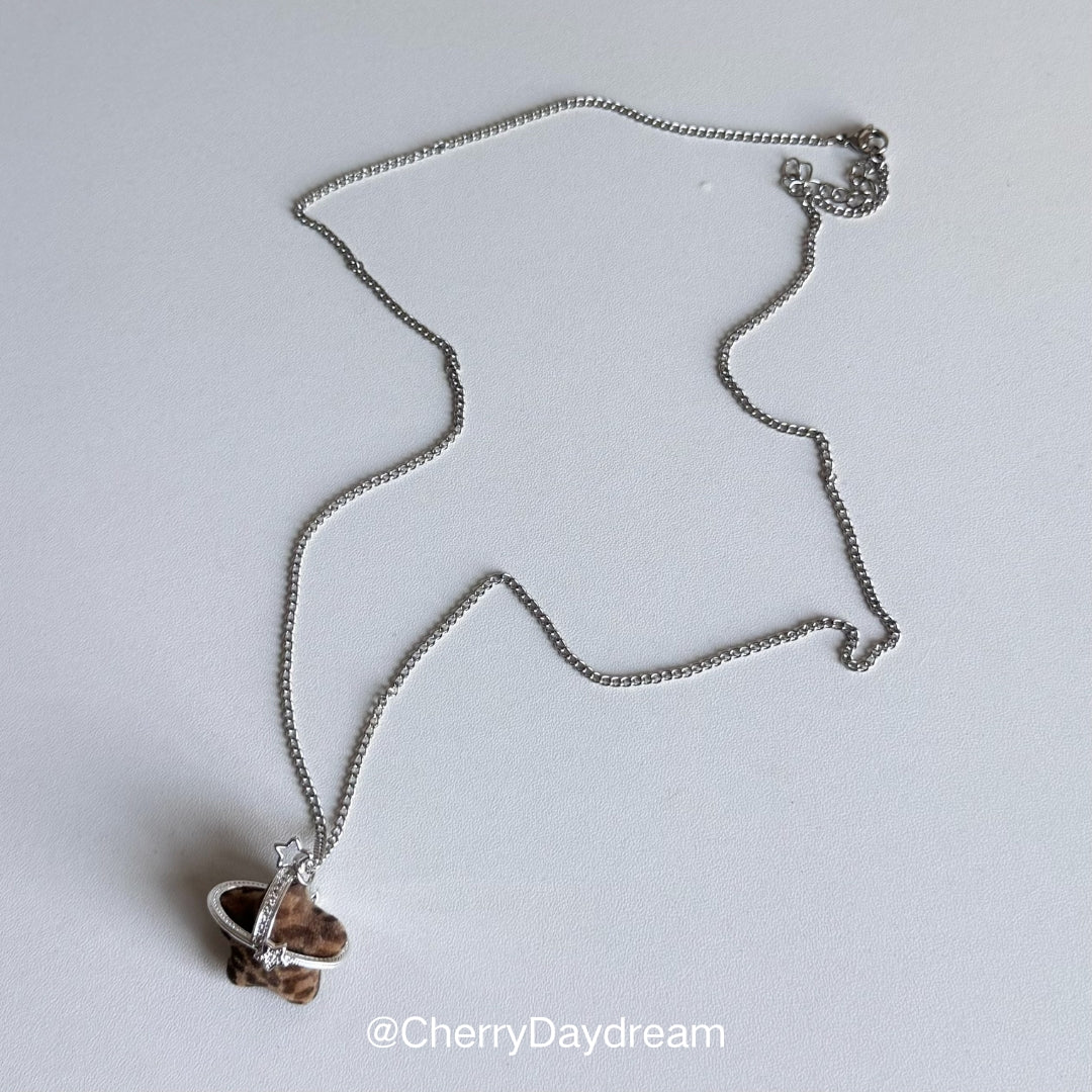 Leopard Star Orbit Necklace
