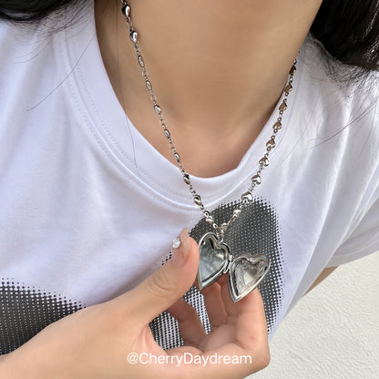 Vintage Heart and Celestial Heart Necklace