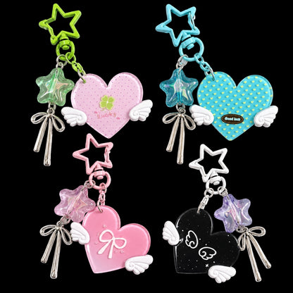 Starry Heart Bag Charm & Keychain