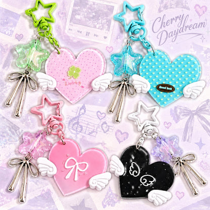 Starry Heart Bag Charm & Keychain