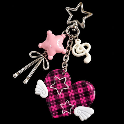 Starry Heart Bag Charm & Keychain