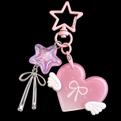 Starry Heart Bag Charm & Keychain