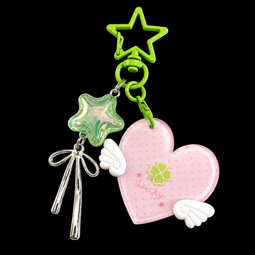 Starry Heart Bag Charm & Keychain