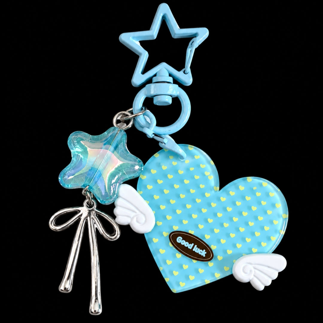 Starry Heart Bag Charm & Keychain