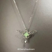 Handmade Angel Wing Star Pendant Necklace