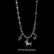 Dachshund Music Star Charm Necklace