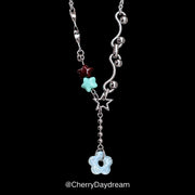Handmade Star & Flower Charm Necklace
