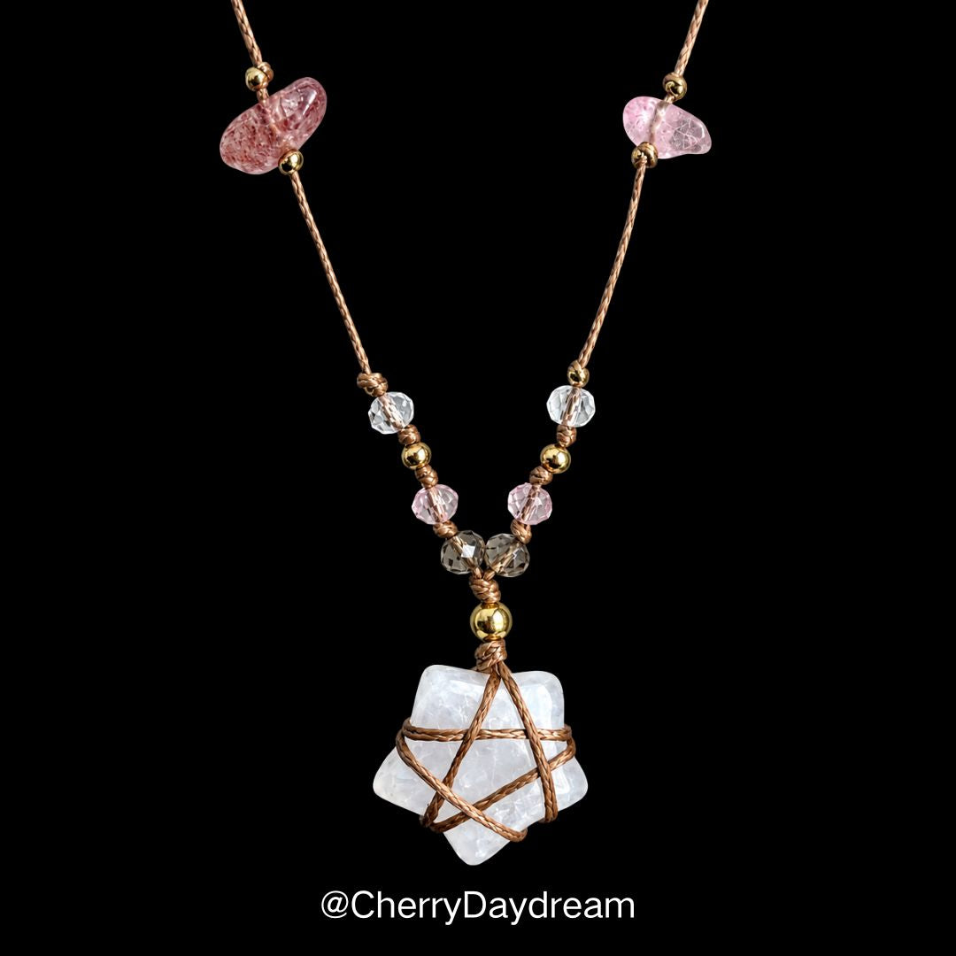 Handmade Crystal Star Necklace