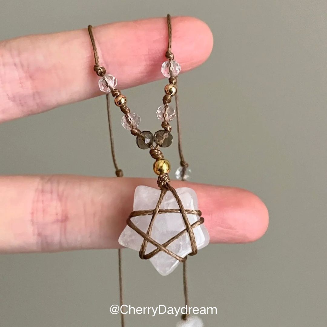 Handmade Crystal Star Necklace