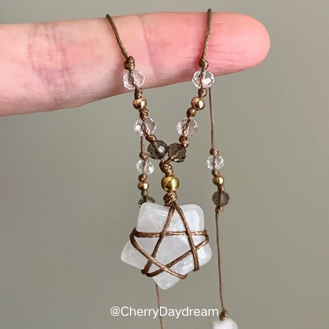 Handmade Crystal Star Necklace