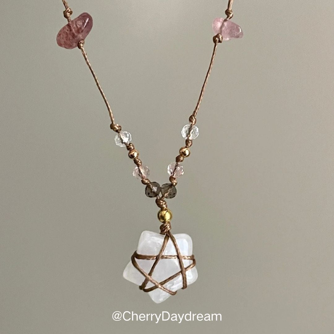 Handmade Crystal Star Necklace