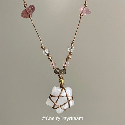 Handmade Crystal Star Necklace