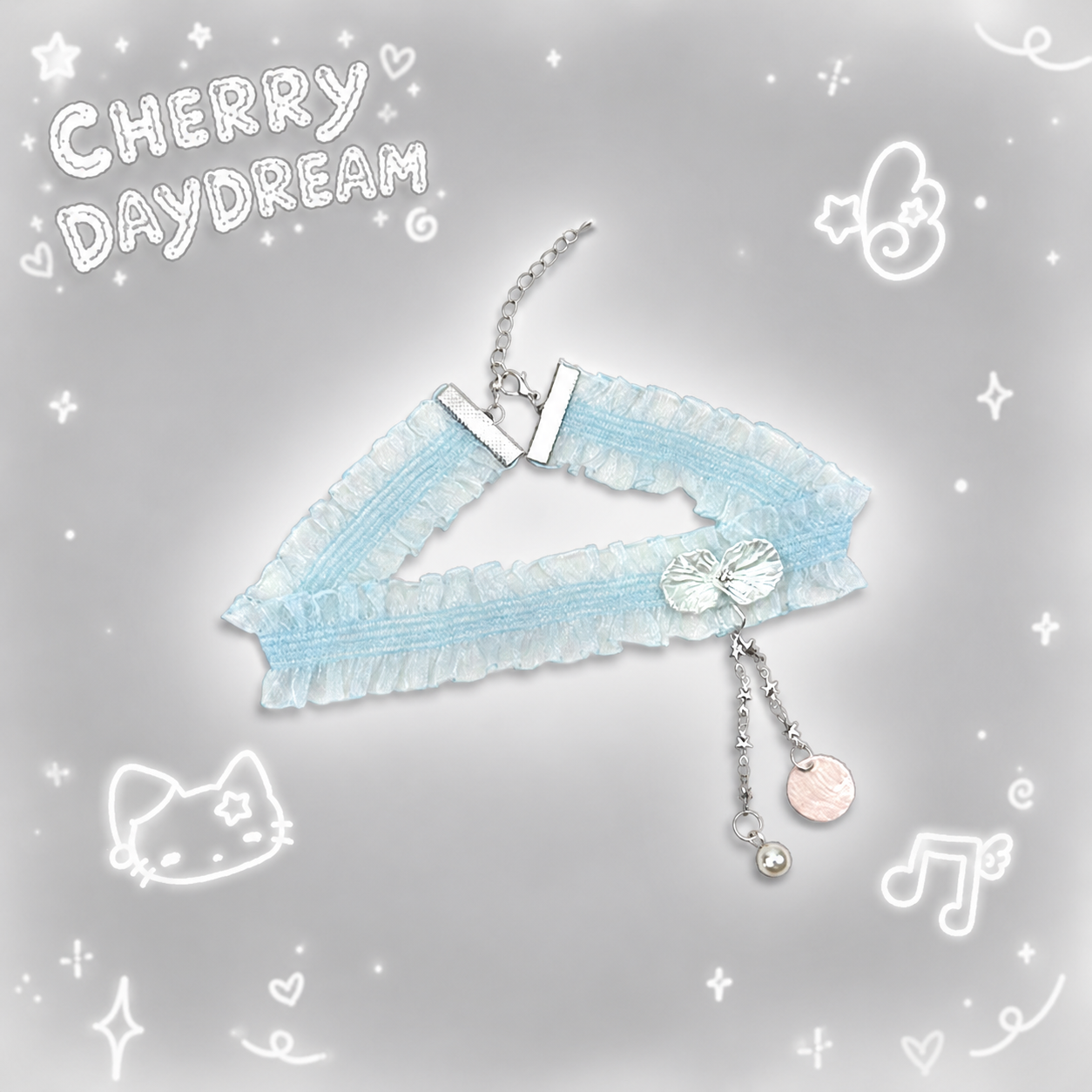 Ocean Melody Charm Jewelry Set — Dreamy Y2K Sea Collection