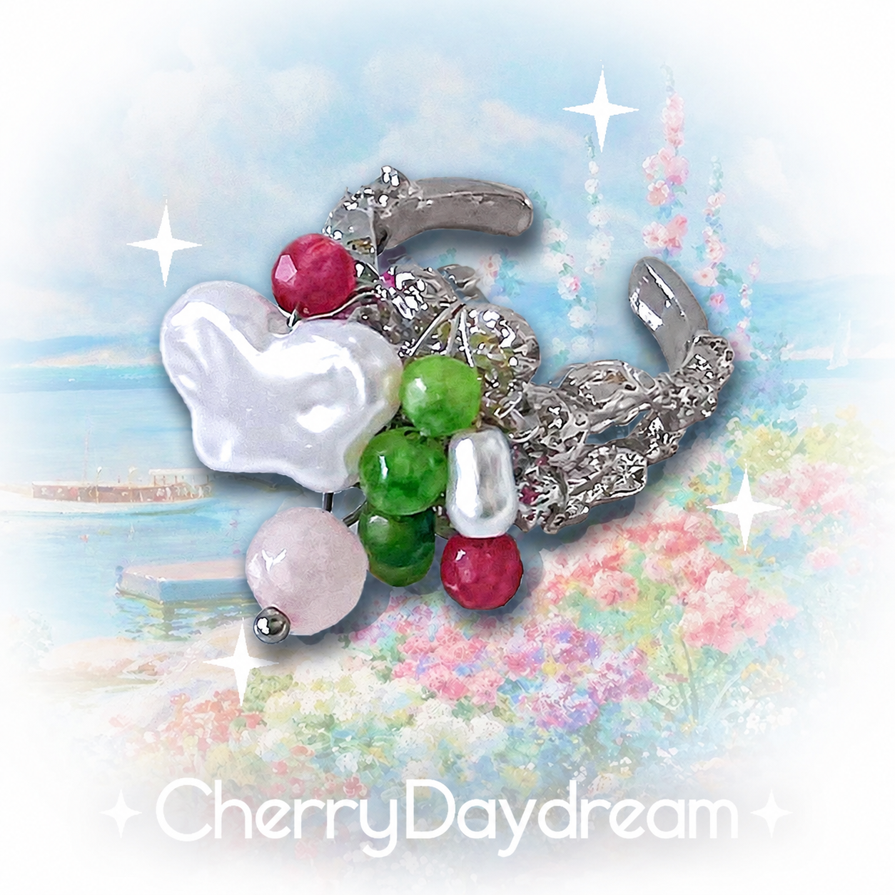 Colorful Charm Ring — Y2K Fairycore Beaded Statement Ring