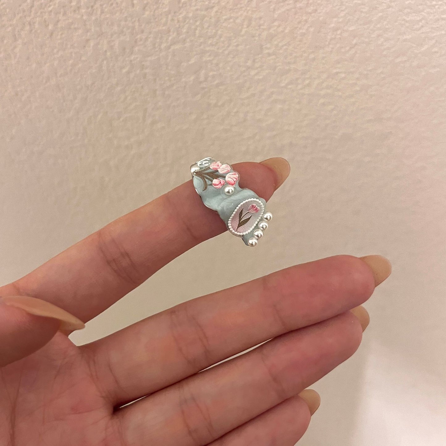 Dream Garden Ring — Floral Pearl Statement Ring