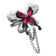 Butterfly Crystal Ring — Y2K Fairycore Gothic Statement Ring