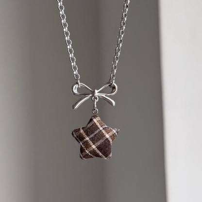 Handmade Star Bow Necklace